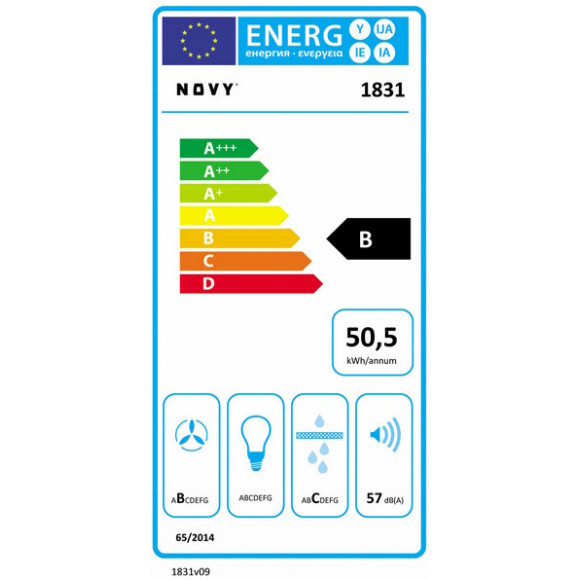 NOVY Panorama Power 1831 (Kaitlentė su integruotu gartraukiu)