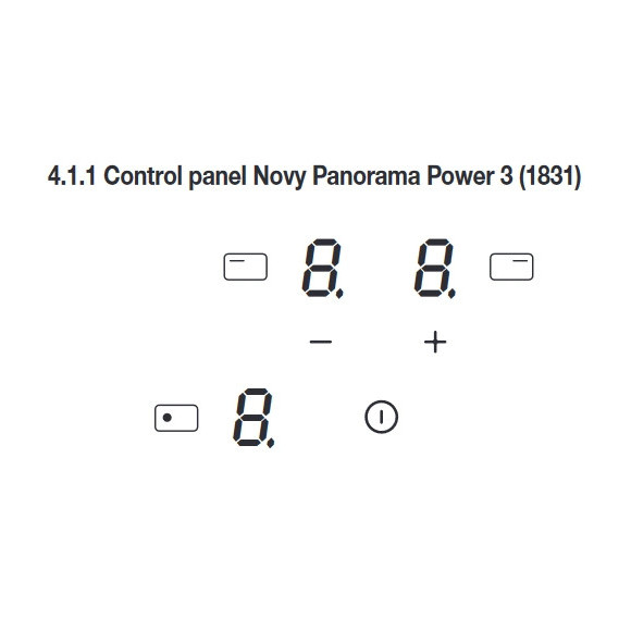 NOVY Panorama Power 1831 (Kaitlentė su integruotu gartraukiu)