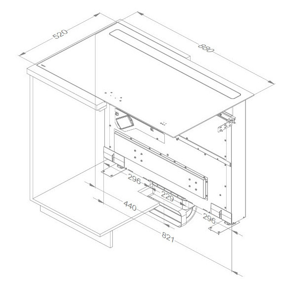 NOVY Panorama Power 1841 (Kaitlentė su integruotu gartraukiu)