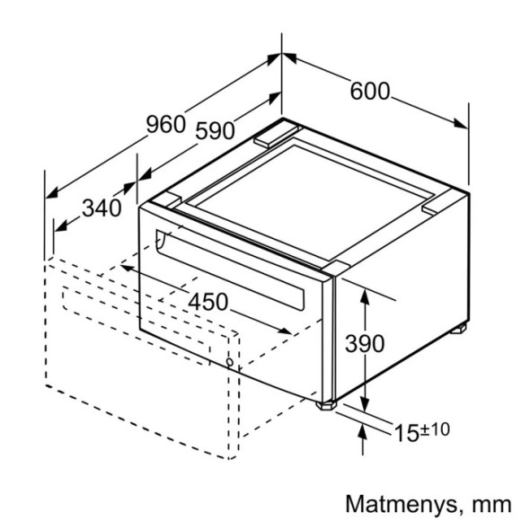 BOSCH WMZPW20W (Skalbyklės platforma)