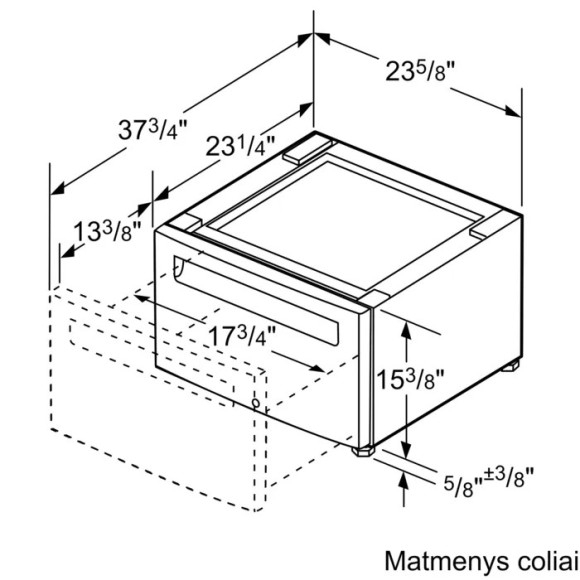 BOSCH WMZPW20W (Skalbyklės platforma)
