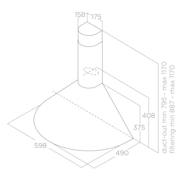 Elica TONDA WH F/60 (Gartraukis)