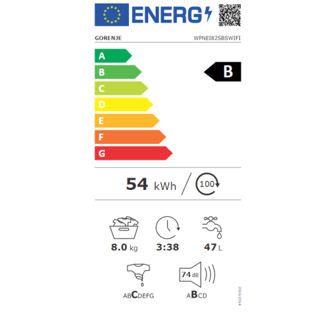 GORENJE WPNEI82SBSWIFI (Skalbimo mašina)