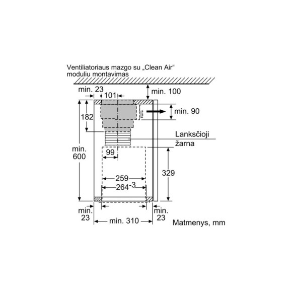 BOSCH DWZ1IX1C6 (CleanAir Plus modulis)