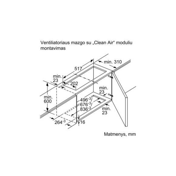 BOSCH DWZ1IX1C6 (CleanAir Plus modulis)
