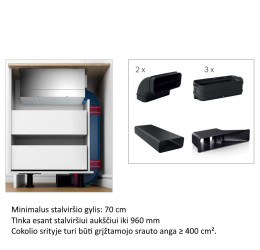 BOSCH HEZ9VDKR0 (Ortakių komplektas, gylis 70 cm) 2