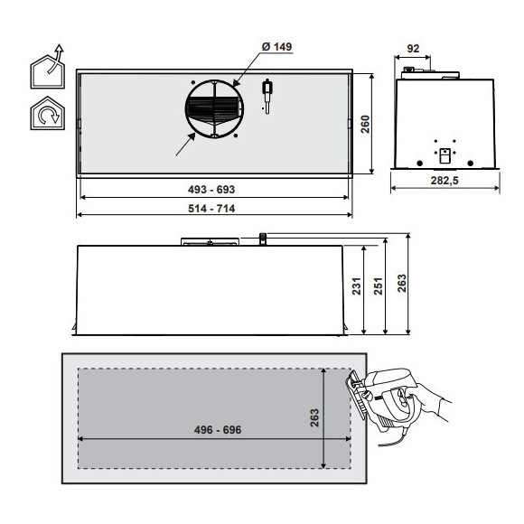 Elica CT23 BL MAT/A/52 (Gartraukis)