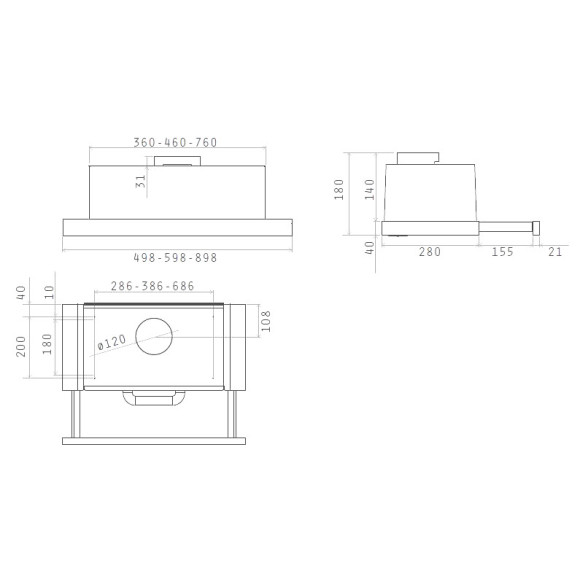Elica TT14 LUX BL/A/50 (Gartraukis)