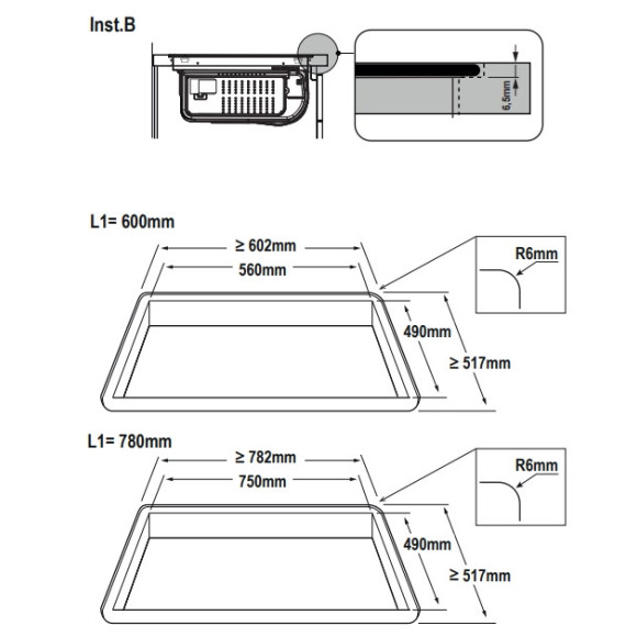 Elica NIKOLATESLA ALPHA B BL/A/60 (Kaitlentė su integruotu gartraukiu)
