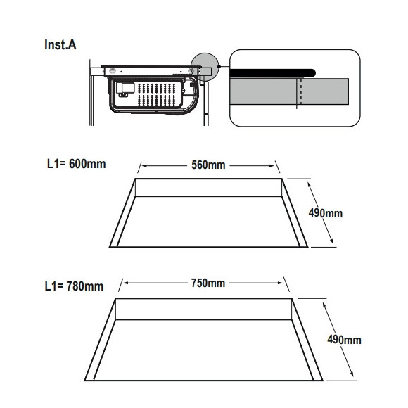 Elica NIKOLATESLA ALPHA B BL/A/60 (Kaitlentė su integruotu gartraukiu)