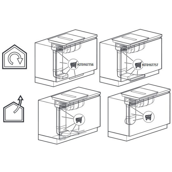 Elica NIKOLATESLA FIT 3Z BL/A/72 (Kaitlentė su integruotu gartraukiu)