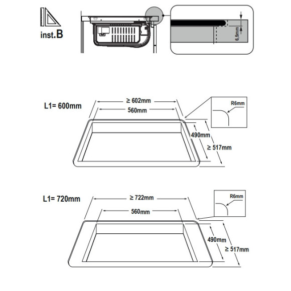 Elica NIKOLATESLA FIT 3Z BL/A/72 (Kaitlentė su integruotu gartraukiu)