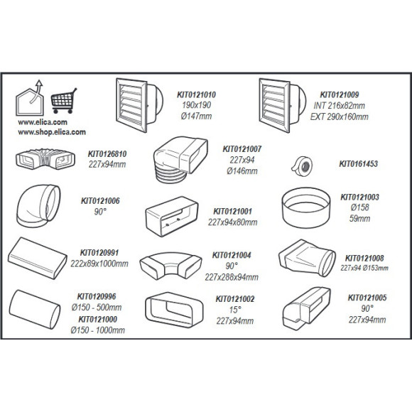 Elica NIKOLATESLA VELVET BL/A/83 (Kaitlentė su integruotu gartraukiu)