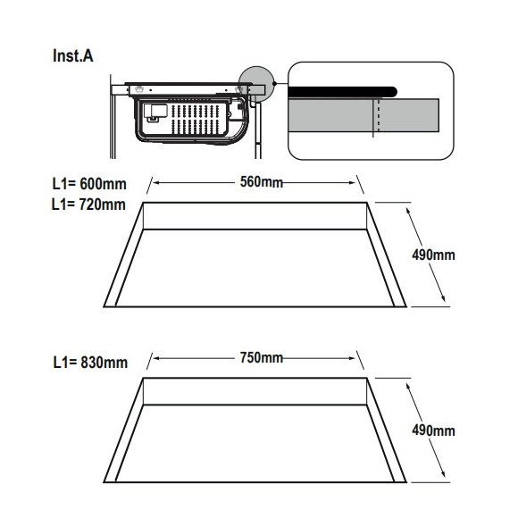 Elica NIKOLATESLA VELVET BL/A/83 (Kaitlentė su integruotu gartraukiu)