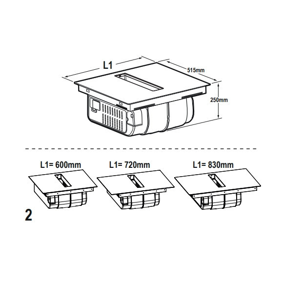 Elica NIKOLATESLA VELVET BL/A/72 (Kaitlentė su integruotu gartraukiu)