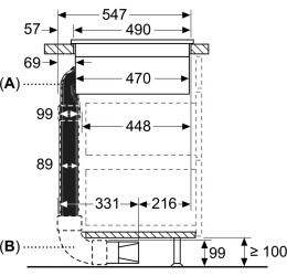 BOSCH HEZ9VDKE1 (Ortakių komplektas, gylis 60 cm) 2