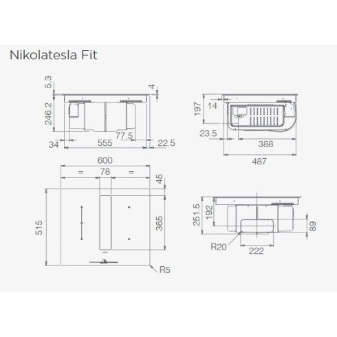 Elica NIKOLATESLA FIT BL/A/60 (Kaitlentė su...