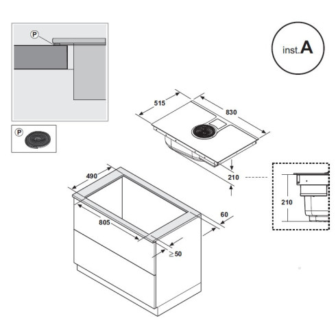 Elica NIKOLATESLA HP ONE BL/A/83 (Kaitlentė su...