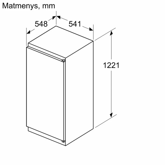 BOSCH KIR41NSE0 (Šaldytuvas)