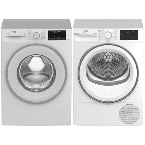 BEKO B5WFU78415WB + B3T67230 (Skalbimo įrangos komplektas)