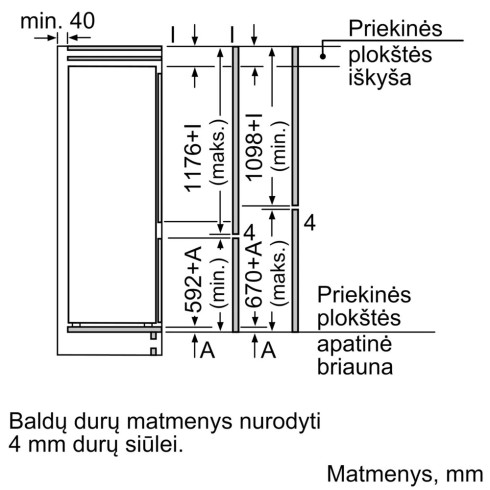 BOSCH KIV87VSE0 (Šaldytuvas)
