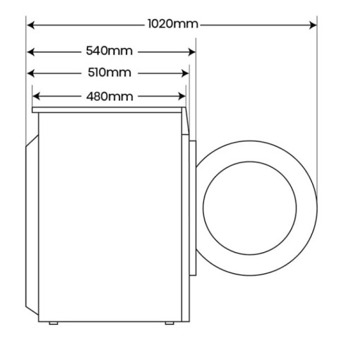 HISENSE WD3S8043BW3 (Skalbimo mašina)