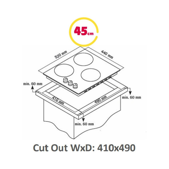 SIMFER H4.305.HGSBB (Dujinė kaitlentė)