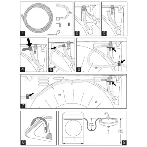 Electrolux E2YH01 (Kondensato žarna)