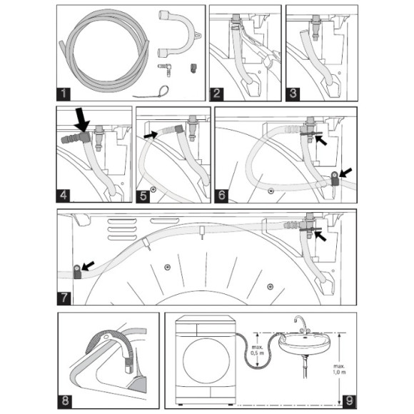 Electrolux E2YH01 (Kondensato žarna)