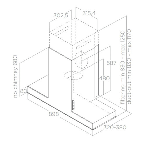 Elica HAIKU BL/A/90 (Gartraukis)