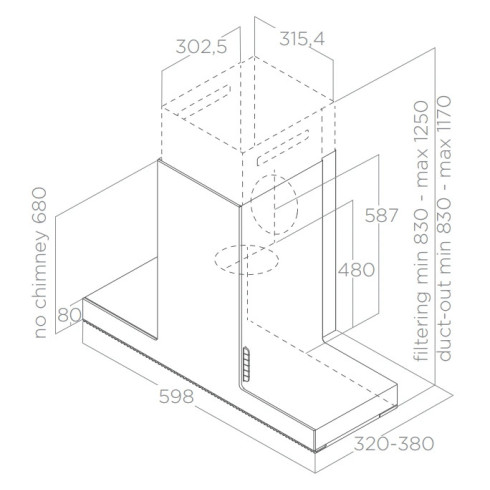 Elica HAIKU BL/A/60 (Gartraukis)