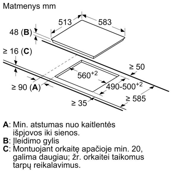 BOSCH PKE645BB2E (Elektrinė kaitlentė)