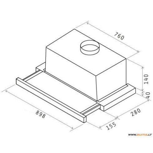 Elica ELITE14 LUX WH/A/90 (Gartraukis)