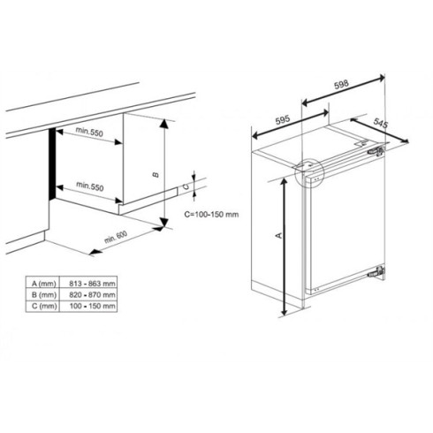 BEKO BU1154HCN (Šaldytuvas)