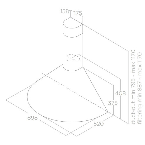 Elica TONDA IX F/90 (Gartraukis)