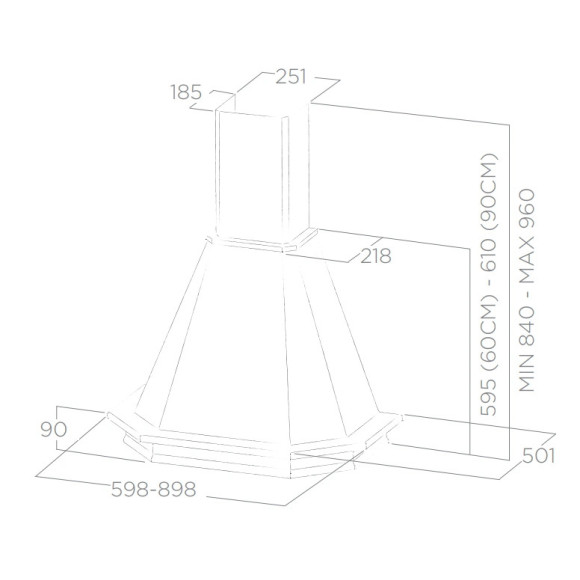 Elica EMERALD WH/A/60 T.GREZZO (Gartraukis)