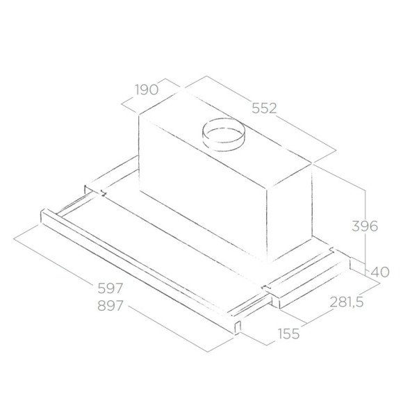 Elica ELITE35 GRIX/A/90 (Gartraukis)