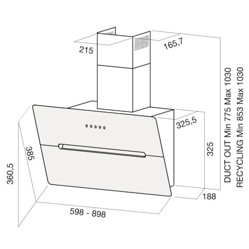 Elica WISE BL/A/60 (Gartraukis)
