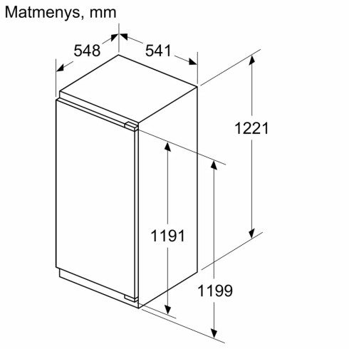 BOSCH KIR41VFE0 (Šaldytuvas)