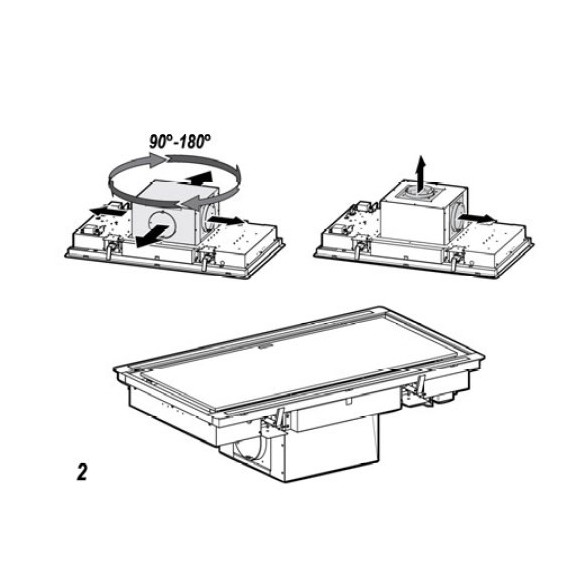 Elica HILIGHT GLASS H30 WH/A/100 (Gartraukis)