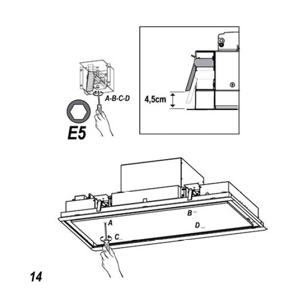 Elica HILIGHT GLASS H30 WH/A/100 (Gartraukis)