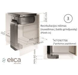 Elica NIKOLATESLA FIT RAW BR/A/72 (Kaitlentė su... 2