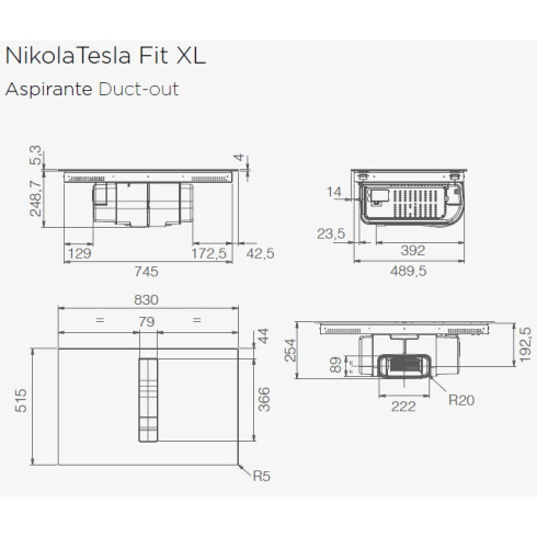 Elica NIKOLATESLA FIT XL RAW BR/A/83 (Kaitlentė...