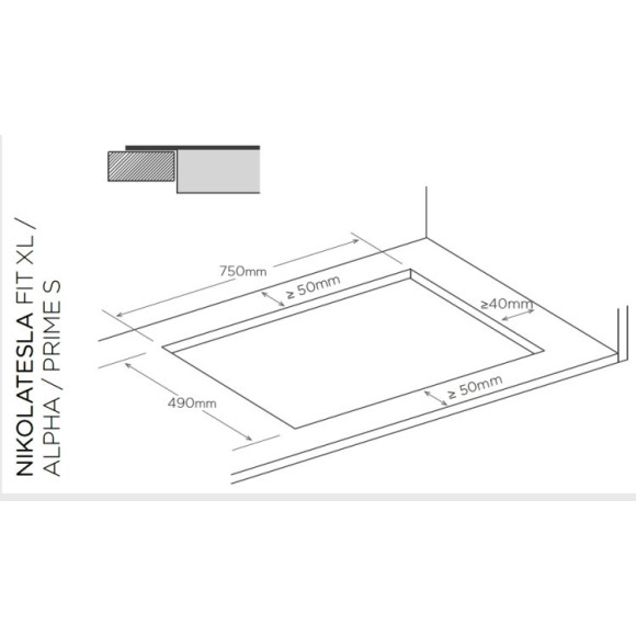Elica NIKOLATESLA FIT XL RAW BR/A/83 (Kaitlentė su integruotu gartraukiu)