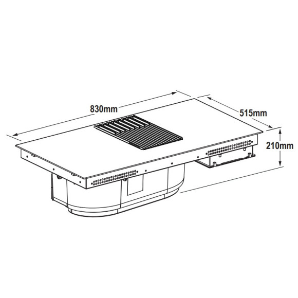 Elica NIKOLATESLA LIBRA EVO WH/A/83 (Kaitlentė su integruotu gartraukiu)