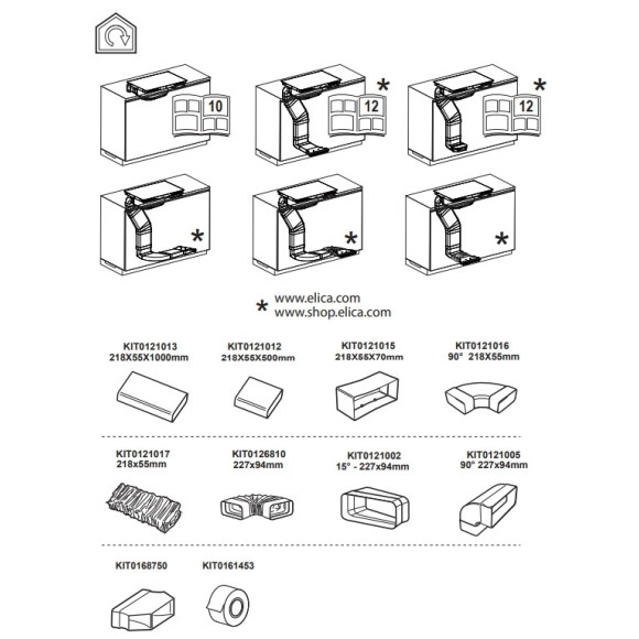 Elica NIKOLATESLA LIBRA EVO WH/A/83 (Kaitlentė su integruotu gartraukiu)