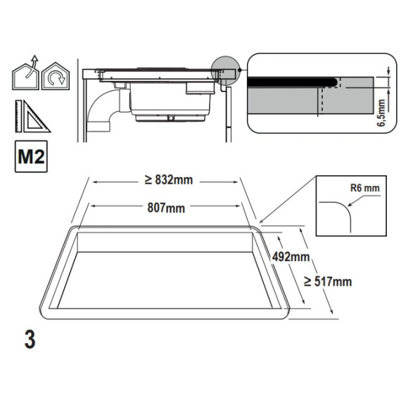 Elica NIKOLATESLA LIBRA EVO BL/A/83 (Kaitlentė su integruotu gartraukiu)