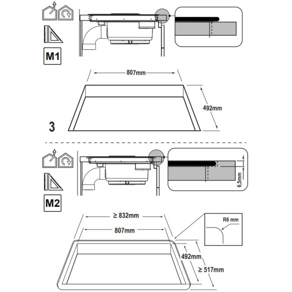 Elica NIKOLATESLA SWITCH EVO BL/A/83 (Kaitlentė su integruotu gartraukiu)