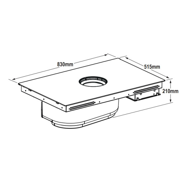 Elica NIKOLATESLA SWITCH EVO WH/A/83 (Kaitlentė su integruotu gartraukiu)