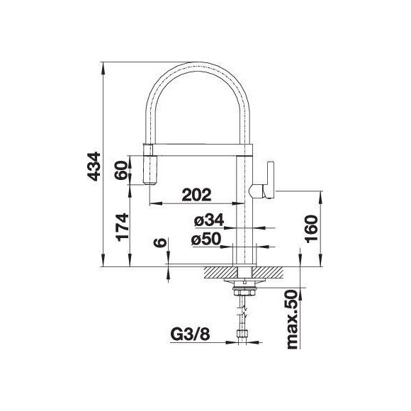BLANCO CULINA-S MINI HD, 519843 (Maišytuvas)